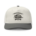 Sisterdale Dillo Snapback Cap in Natural and Shadow, front view