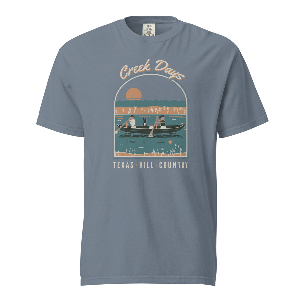 Hill Country Creek Days T-shirt Blue Jean