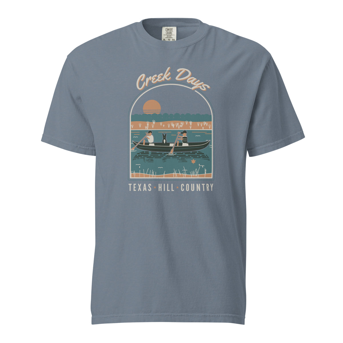Hill Country Creek Days T-shirt Blue Jean