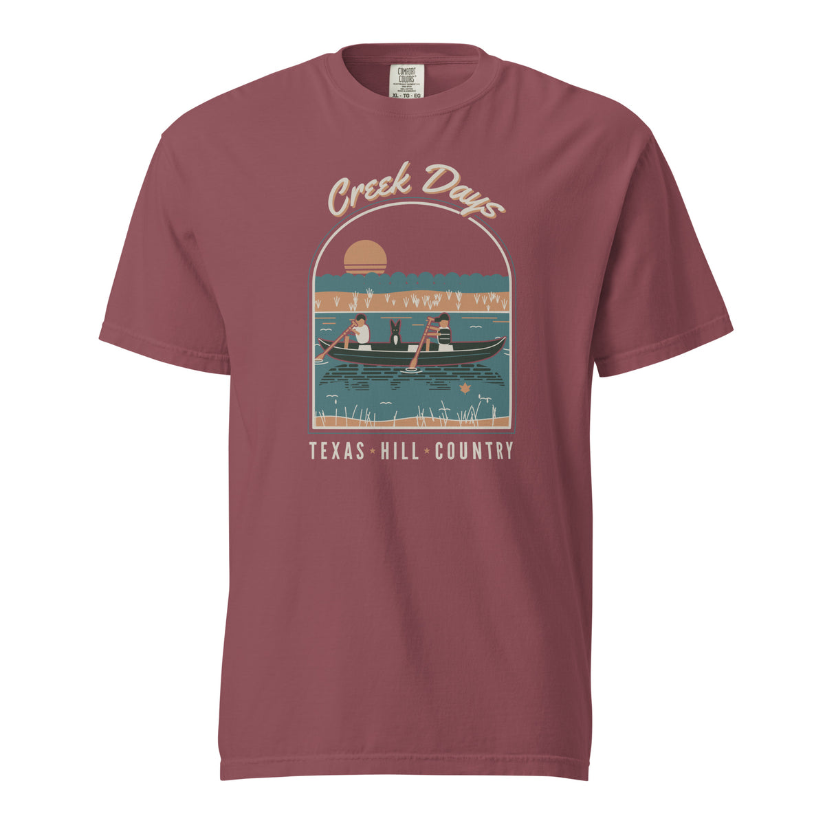 Hill Country Creek Days T-shirt Brick