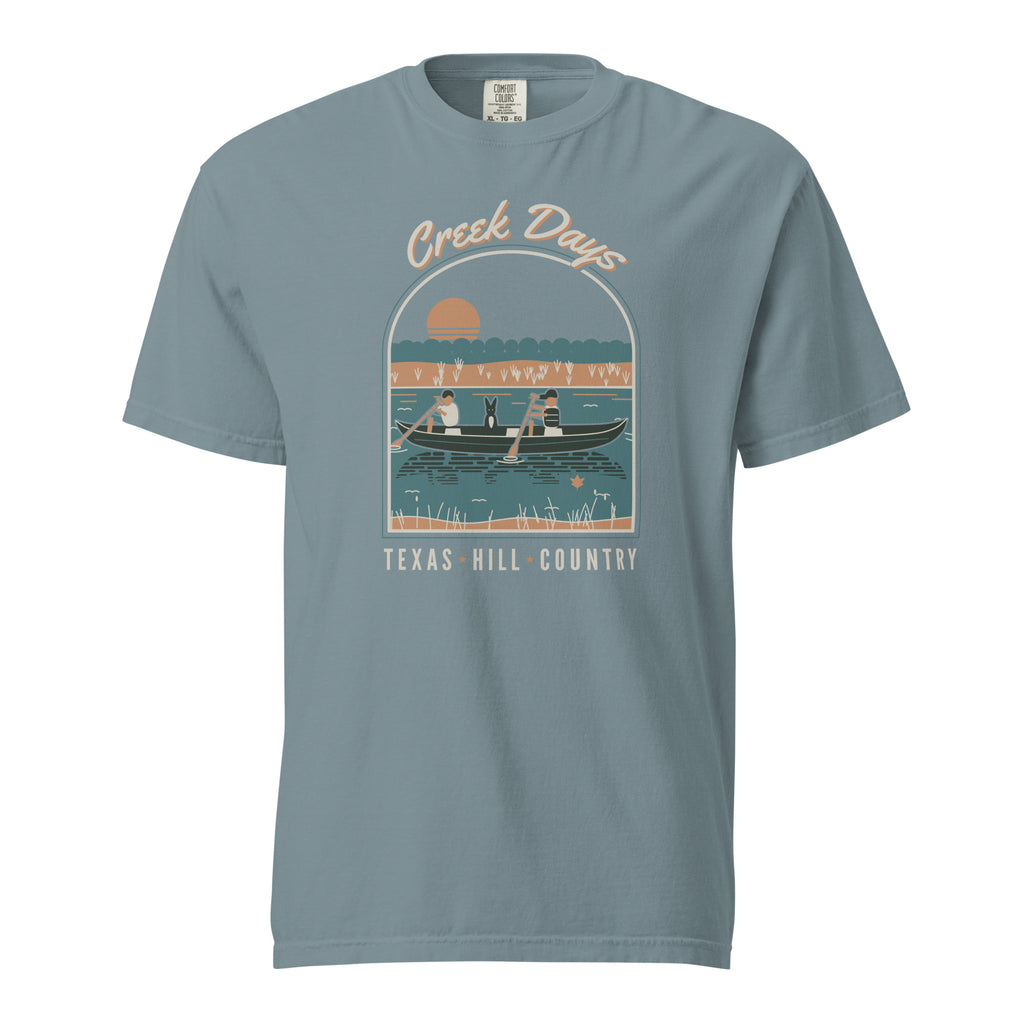 Hill Country Creek Days T-shirt Ice Blue