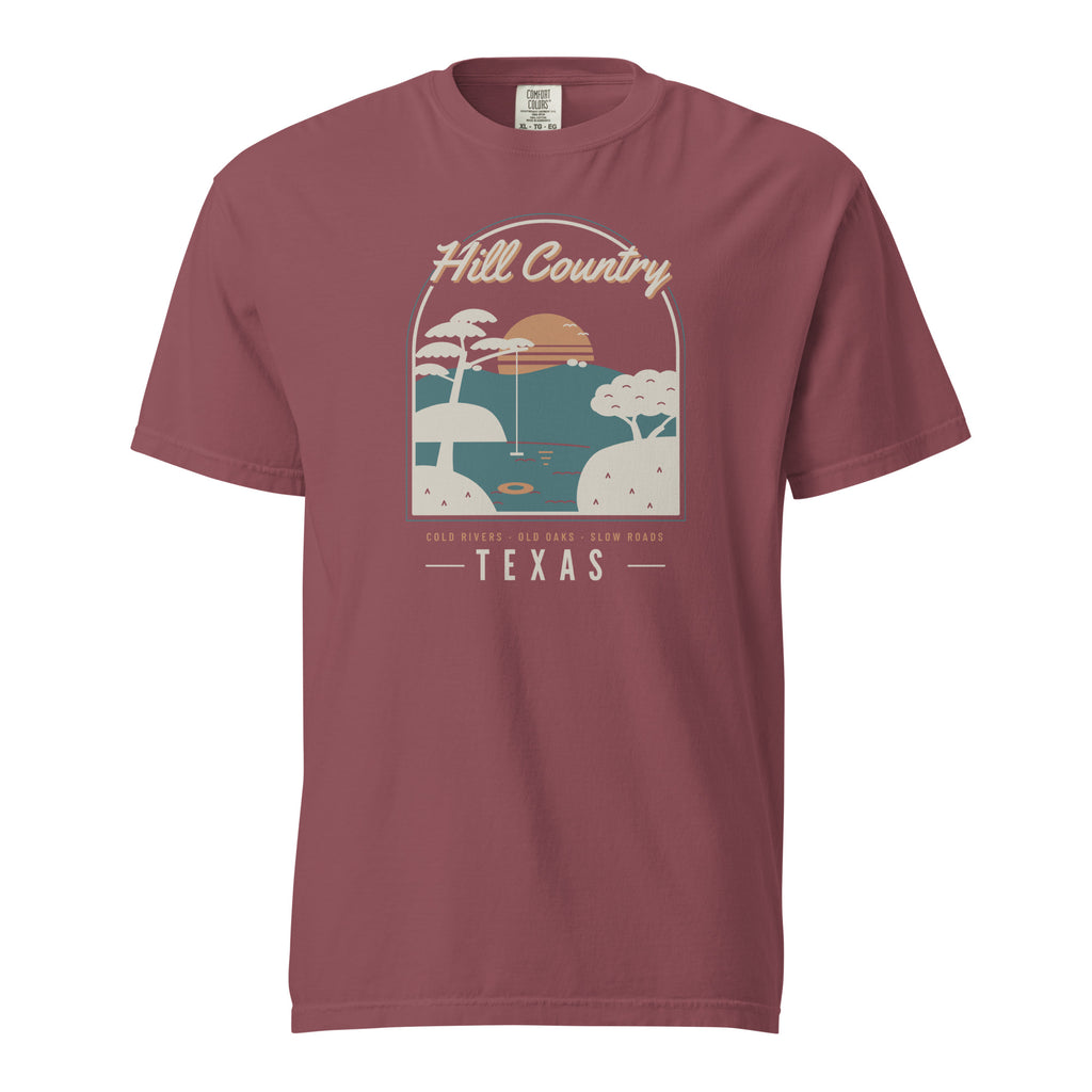 Hill Country Swimming Hole T-Shirt in Brick