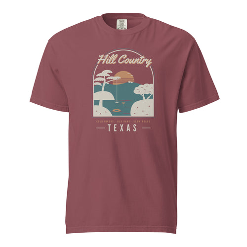 Hill Country Swimming Hole T-Shirt in Brick
