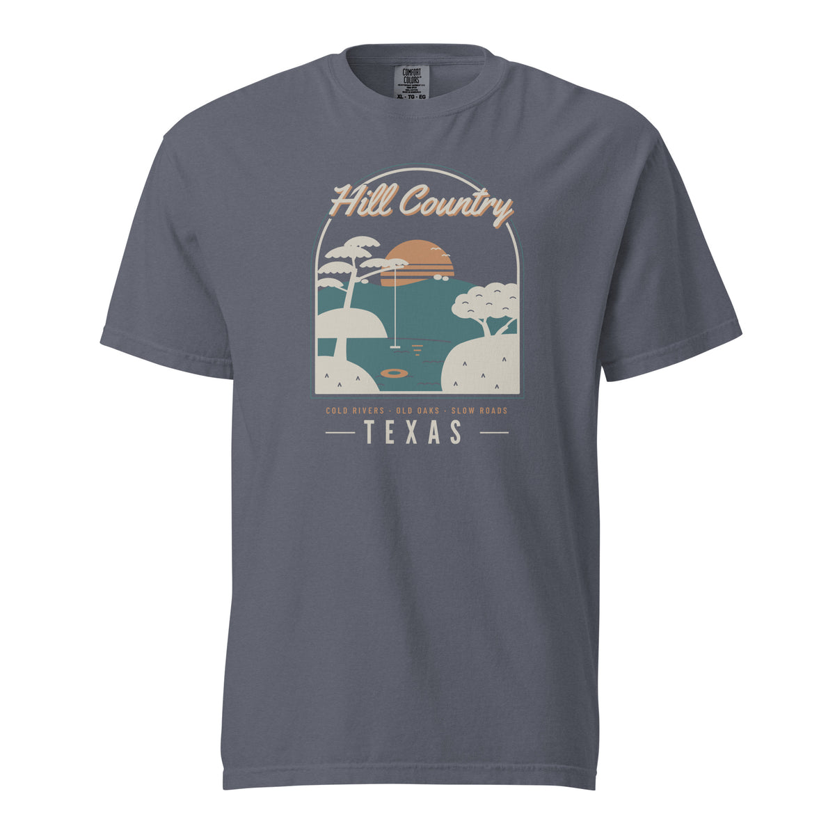 Hill Country Swimming Hole T-Shirt in Denim