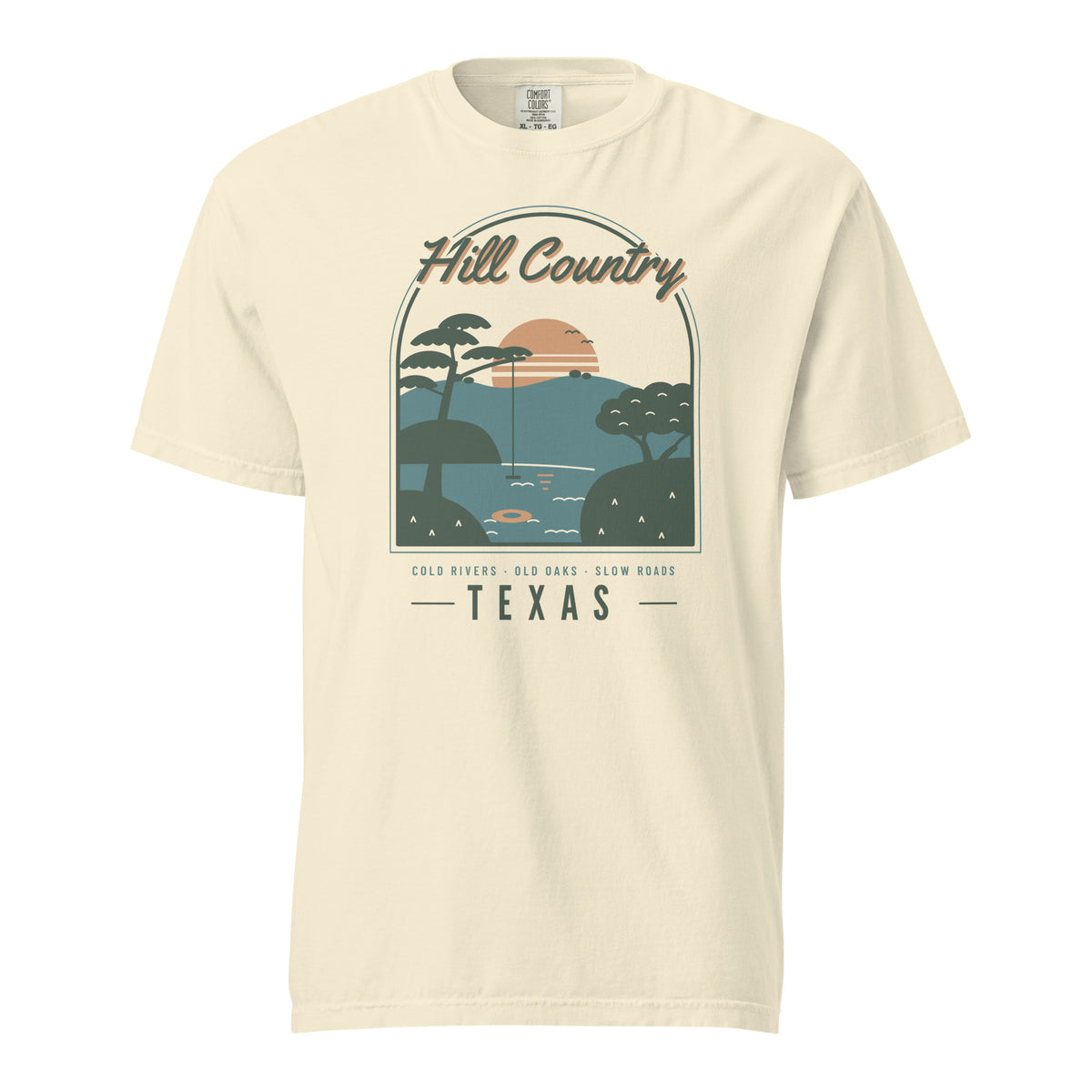 Hill Country Swimming Hole T-Shirt in Ivory