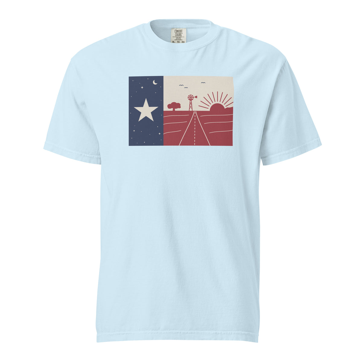 Lone Star Flag T-Shirt in Chambray