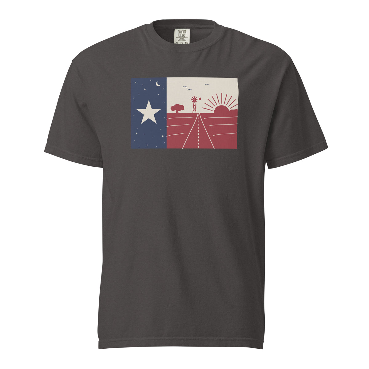 Lone Star Flag T-Shirt in Graphite
