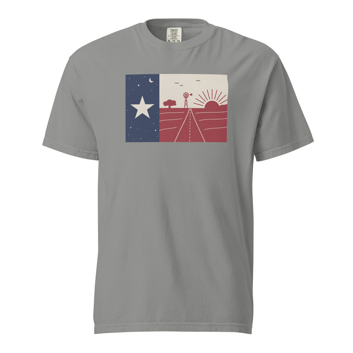 Lone Star Flag T-Shirt in Grey