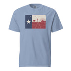 Lone Star Flag T-Shirt in Washed Denim