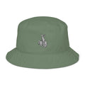 Sisterdale Jackalope Bucket Hat in Dill, front view