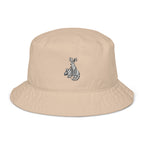 Sisterdale Jackalope Bucket Hat in Stone, front view