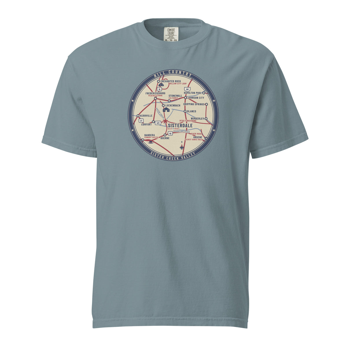 Sister Creek Valley T-Shirt in Ice Blue
