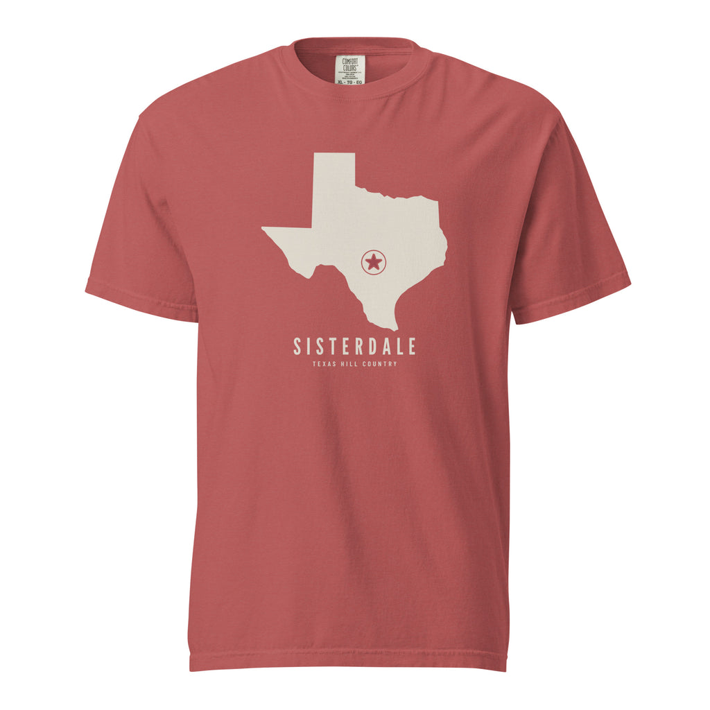 Sisterdale Star T-Shirt in Crimson