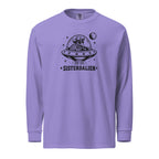 Sisterdalien Long Sleeve T-Shirt in Violet, front view