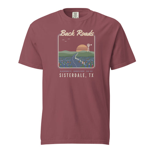 Back Roads T-Shirt in Brick, front view