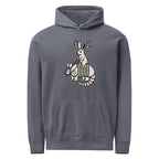 Sisterdale Jackalope Hoodie in Denim, front view