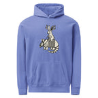 Sisterdale Jackalope Hoodie in Flo Blue, front view